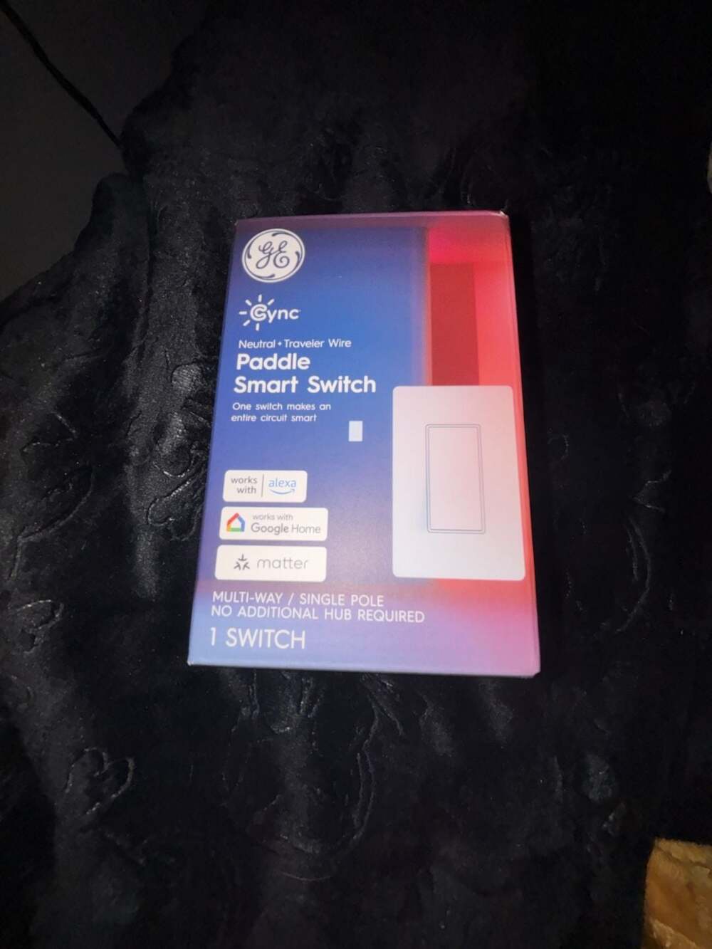 GE Cync Neutral + Traveler Wire Paddle Smart Switch 1 Switch